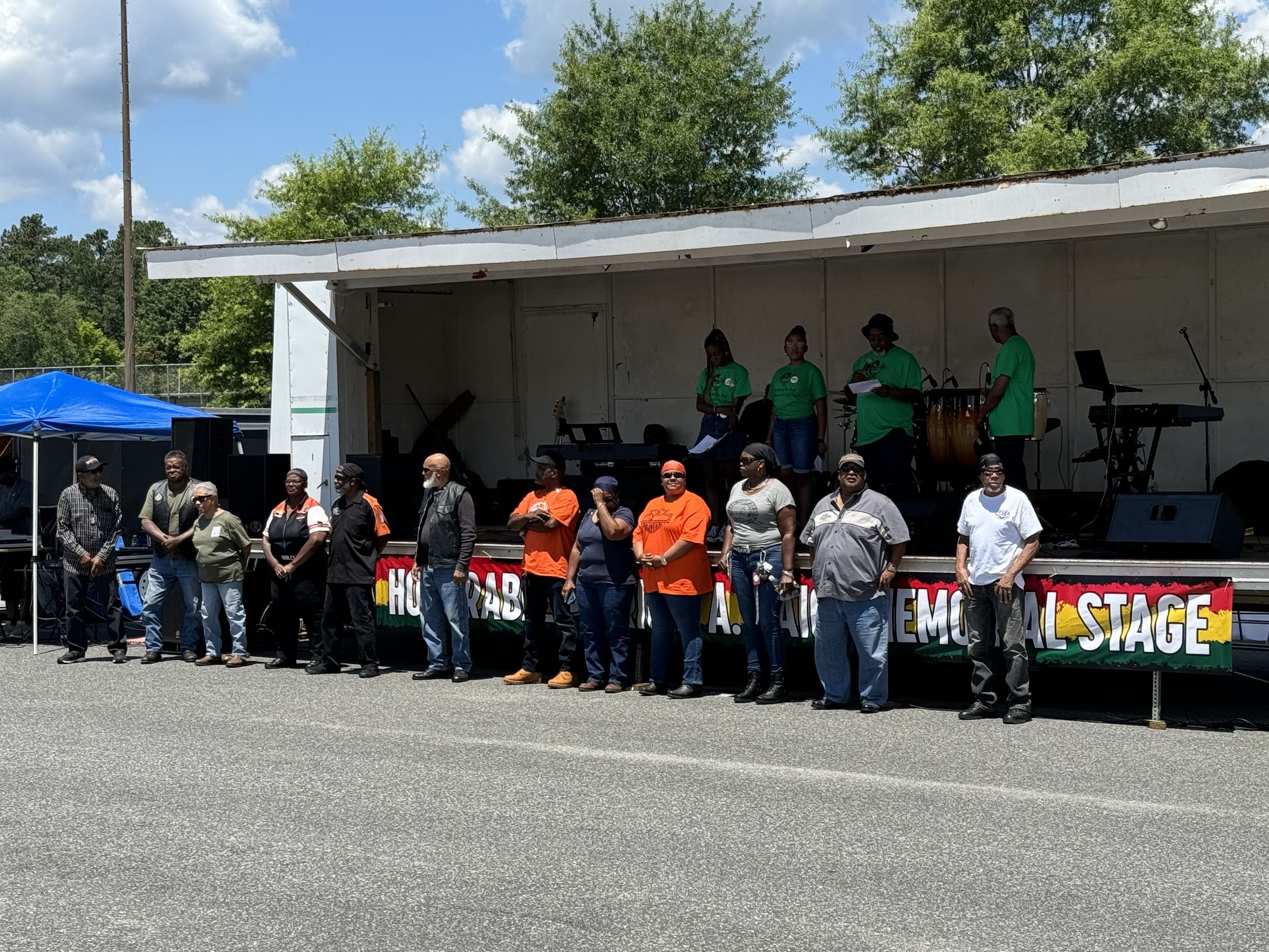 Members of the New Kent County Branch NAACP gathered at a community event